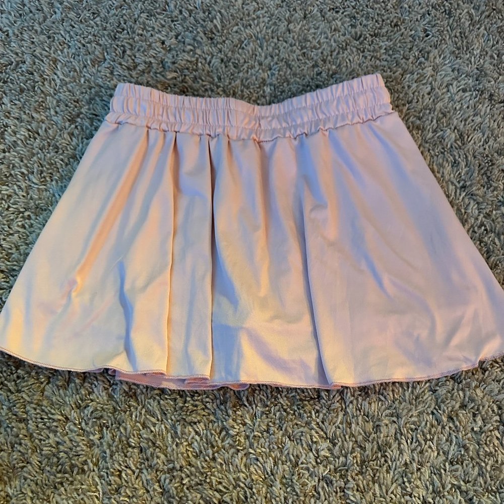 Light pink stretchy skort